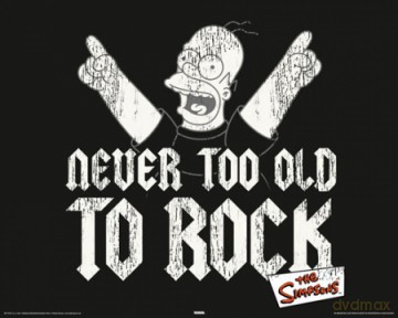 Simpsons - Never Too Old [PLAKAT]