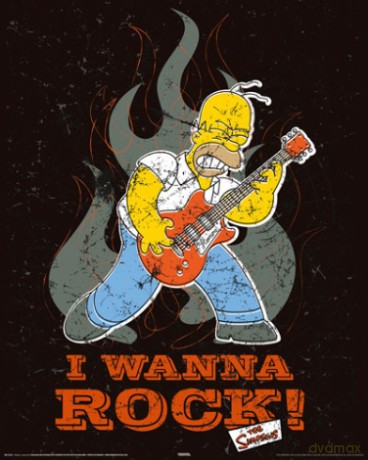 Simpsons - Wanna Rock [PLAKAT]