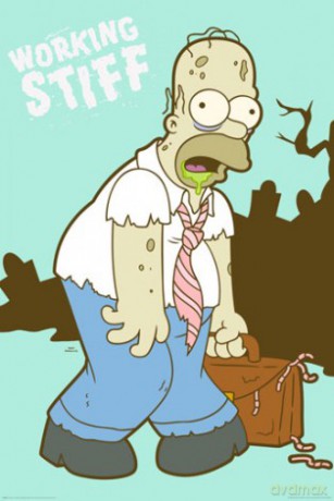 Simpsons - Working Stiff [PLAKAT]