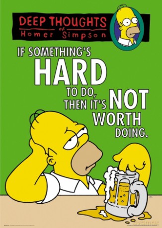 Simpsons (deep Thoughts) [PLAKAT]