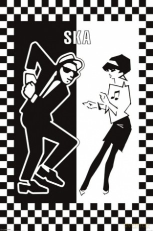 Ska - Tańczycy Mężczyzna I Kobieta [PLAKAT]