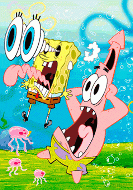 Spongebob Cast [PLAKAT] 3d - Reprodukcja Z Efektem 3d
