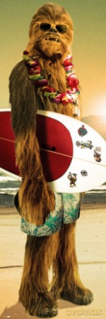 Star Wars Chewie Surf [PLAKAT]