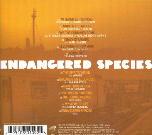 Nickodemus: Endangered Species (digipack) [CD]