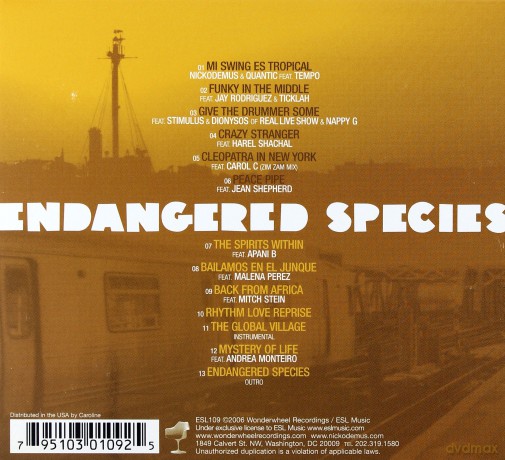Nickodemus: Endangered Species (digipack) [CD]