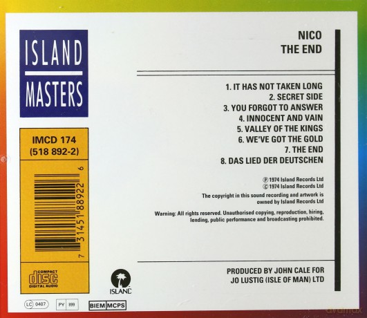 Nico: The End [CD]