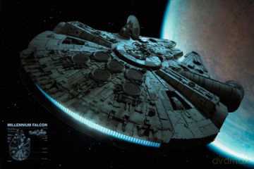 Star Wars, Gwiezdne Wojny - Millennium Falcon [PLAKAT]