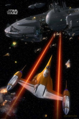 Star Wars, Gwiezdne Wojny - Space Battle [PLAKAT]