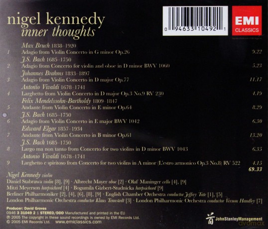 Nigel Kennedy: Inner Thoughts [CD]