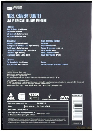 Nigel Kennedy: Live At The New Morning [DVD]