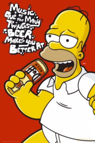 The Simpsons Homer Music [PLAKAT]