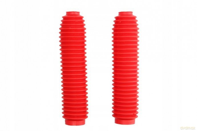 Komplet gumowych osłon lag 07995-R (średnica lagi: 38-41mm, średnica goleni: 58-62mm, dł.: 95/430mm, czerwony)