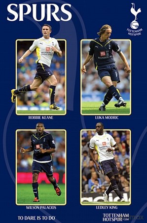 Tottenham Hotspur (Keane, Modric, Palacios & King) [PLAKAT]