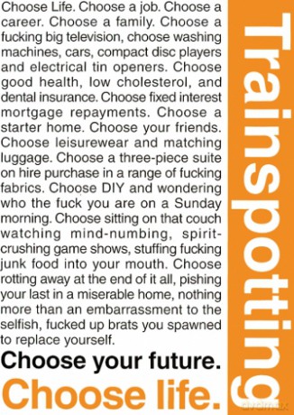Trainspotting (choose Life) [PLAKAT]