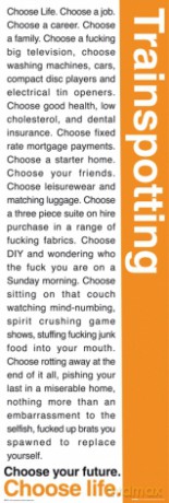 Trainspotting (quotes) [PLAKAT]
