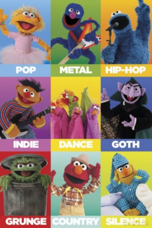 Ulica Sezamkowa - Music Genres [PLAKAT]