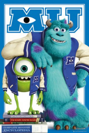 Uniwersytet Potworny Mike And Sulley [PLAKAT]