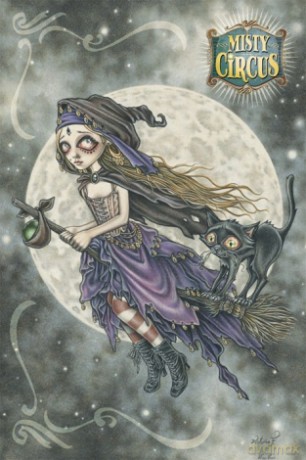 Victoria Frances - Wiedźma (Misty Circus - Flight Of The Sorceress) [PLAKAT]