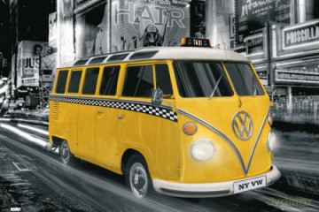 Vw Camper Ny Taxi [PLAKAT]