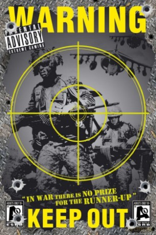 Warning Gaming [PLAKAT]
