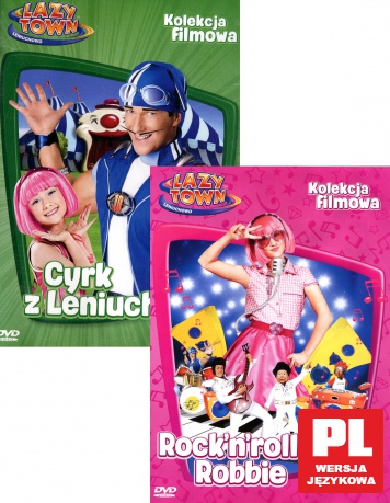 Lazy Town Kolekcja Filmowa Zestaw 2/2011: Rock'n'rollowiec Robbie/Cyrk z Leniuchowa [2DVD]+[2xCZASOPISMO]
