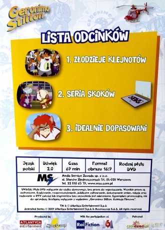 Kolekcja Filmowa Geronimo Stilton - cz. 5: Złodzieje Klejnotów [DVD]