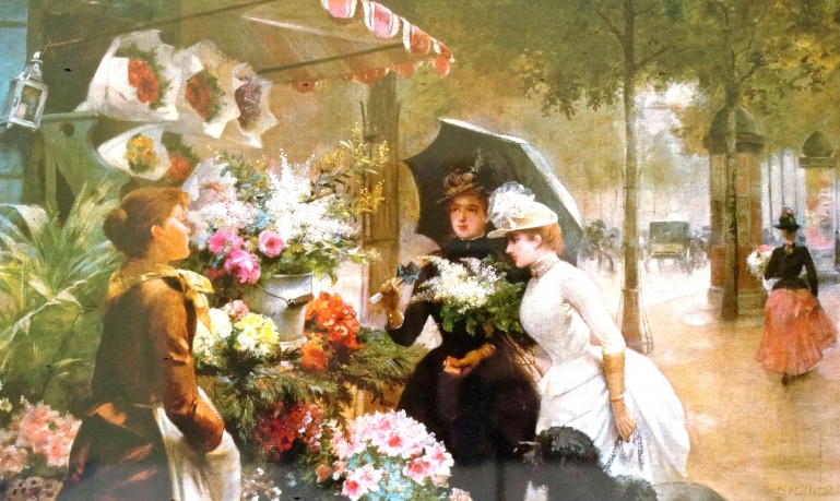CASTOR 1000 Copy of: Flower Stand in Paris (Kwiaciarnia w Paryżu) C-102921 [PUZZLE]