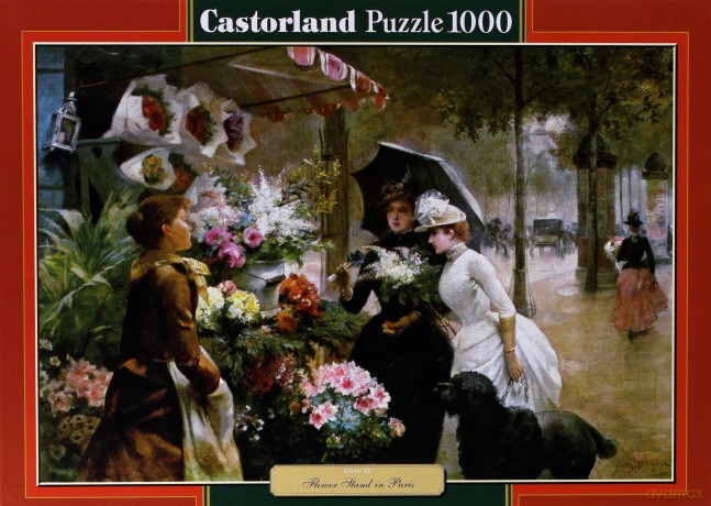 CASTOR 1000 Copy of: Flower Stand in Paris (Kwiaciarnia w Paryżu) C-102921 [PUZZLE]