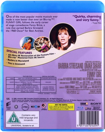 Funny Girl (Zabawna Dziewczyna) [Blu-Ray]