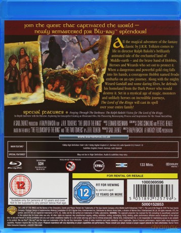 The Lord of the Rings (Animated) (Władca Pierścieni) [Blu-Ray]