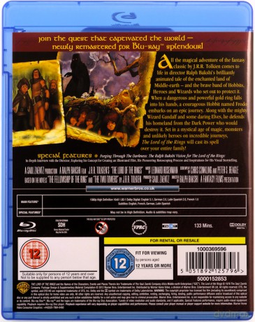 The Lord of the Rings (Animated) (Władca Pierścieni) [Blu-Ray]