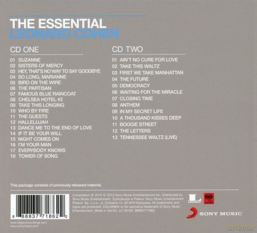 Leonard Cohen: The Essential Leonard Cohen [2CD]