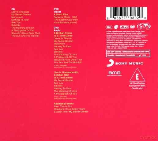 Depeche Mode: A Broken Frame [CD]+[DVD]