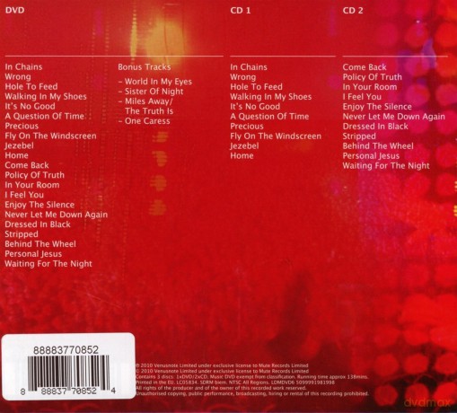 Depeche Mode: Tour Of The Universe: Barcelona 20/21:11:09 (digipack) [DVD]