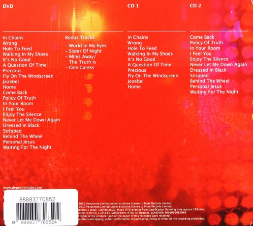 Depeche Mode: Tour Of The Universe: Barcelona 20/21:11:09 (digipack) [DVD]