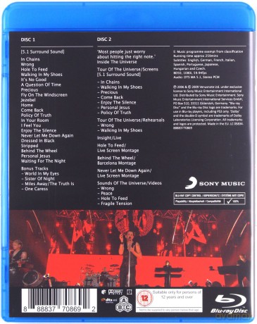 Depeche Mode: Tour Of The Universe: Barcelona 20/21:11:09 [2Blu-Ray]