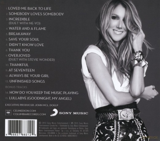 Celine Dion: Loved Me Back To Life (Deluxe) [CD]