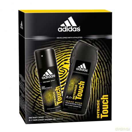 Zestaw Adidas Intense Touch Body Spray, Żel Pod Prysznic 250ml [PERFUMY]+[KOSMETYKI]
