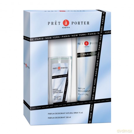 Pret a Porter Deo Natural Spray 75ml, Dezodorant 200ml [2xPERFUMY]
