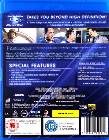 Blue Thunder Special Edition (Błękitny Grom) [Blu-Ray]