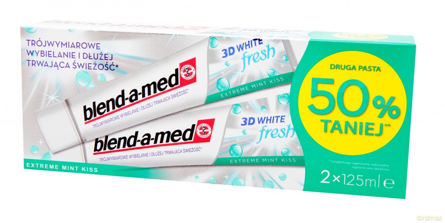 Blend-A-Med 3d White Fresh Mintkiss 125ml X2 [KOSMETYKI]