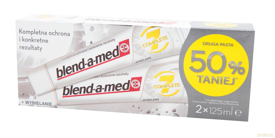 Blend-A-Med Pasta Do Zębów Complete 7 +White 125ml 2sztuki [KOSMETYKI]