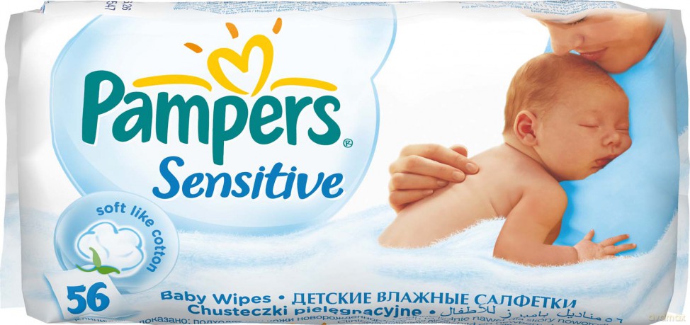 Pampers Sensitive Chusteczki Wkład 56szt.