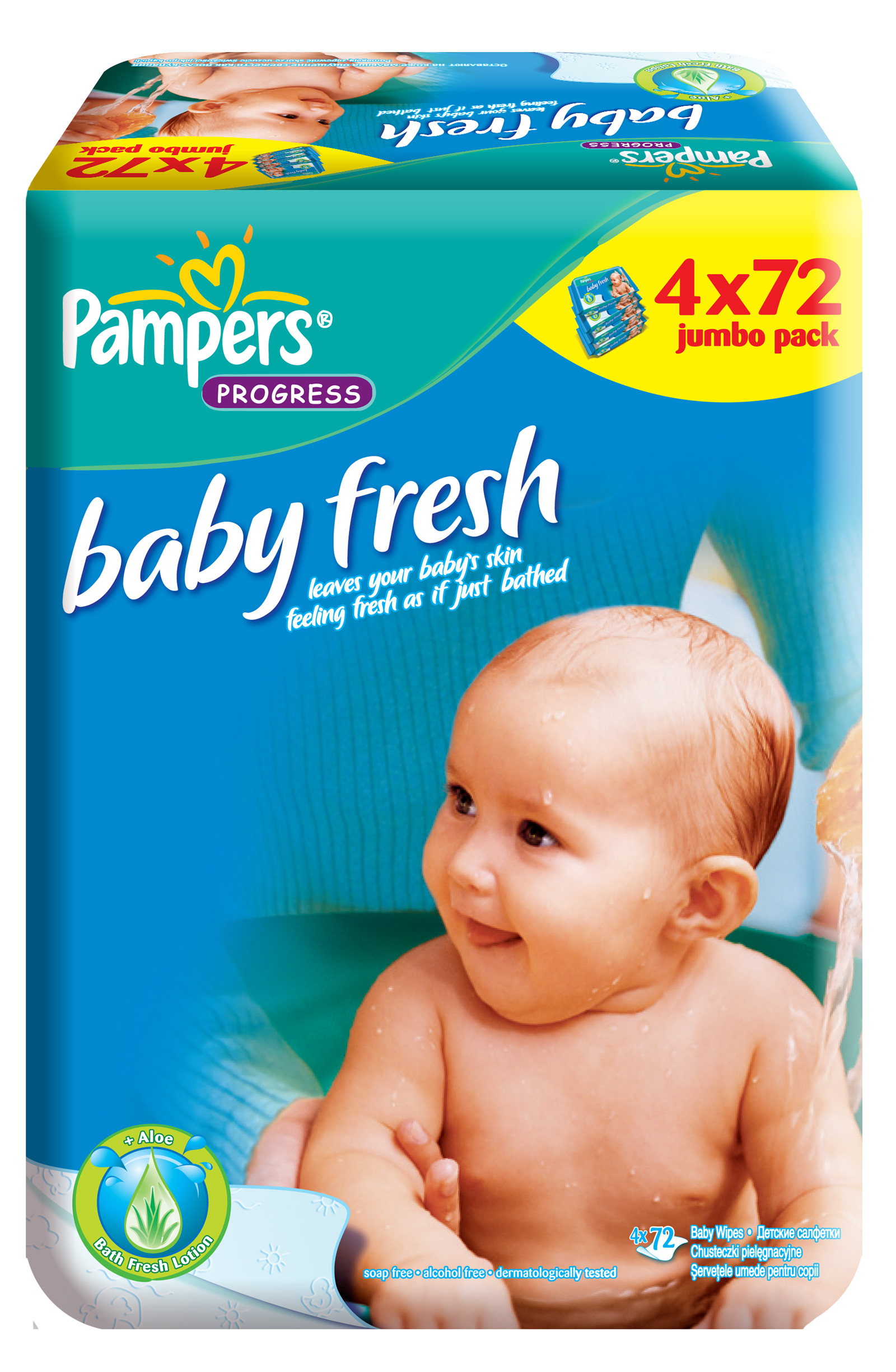 Baby Fresh Chusteczki Wkład 4x64sztuki [CHEMIA]