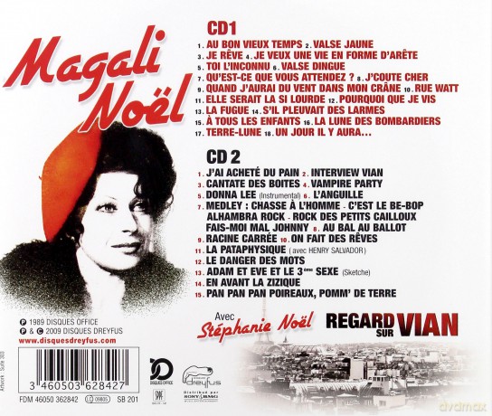Noel, Magali: Dreyfus - Regard Sur Vian [2CD]