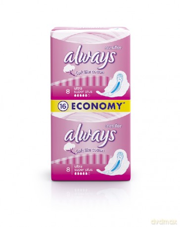Always Ultra Super Plus Sensitive Duopack (16) [CHEMIA]