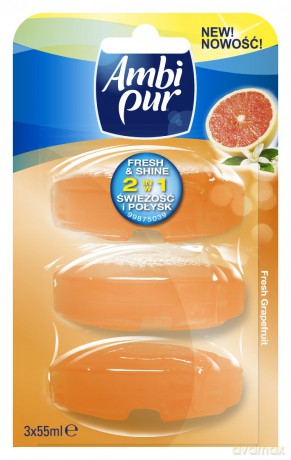 Ambi Pur Flush Fresh Grapefruit Zapas (3sztuk) [CHEMIA]