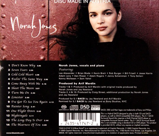 Norah Jones: Come Away With Me [SACD]