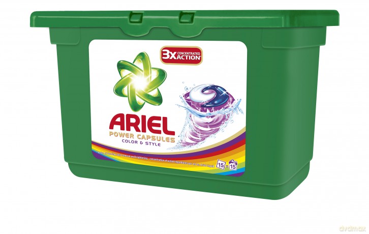 Ariel Active Gel Capsules Color&Style 15sztuk Żelowe Kapsuki Piorące [CHEMIA]