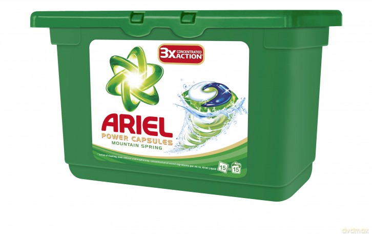 Ariel Active Gel Capsules Mountain Spring 15sztuk Żelowe Kapsuki Piorące [CHEMIA]